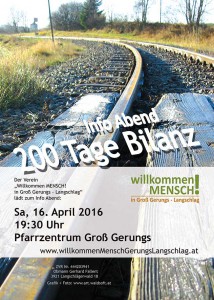 InfoAbend 200 Tage Bilanz am 16.4.2016