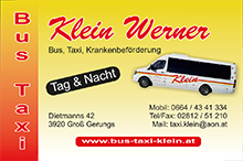 Werner KLEIN, Bus & Taxi